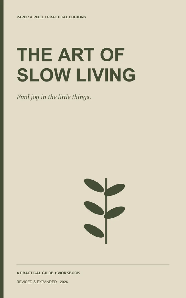 The Art of Slow Living by Paper & Pixel — ebook cover