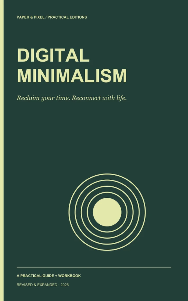 Digital Minimalism by Paper & Pixel — ebook cover