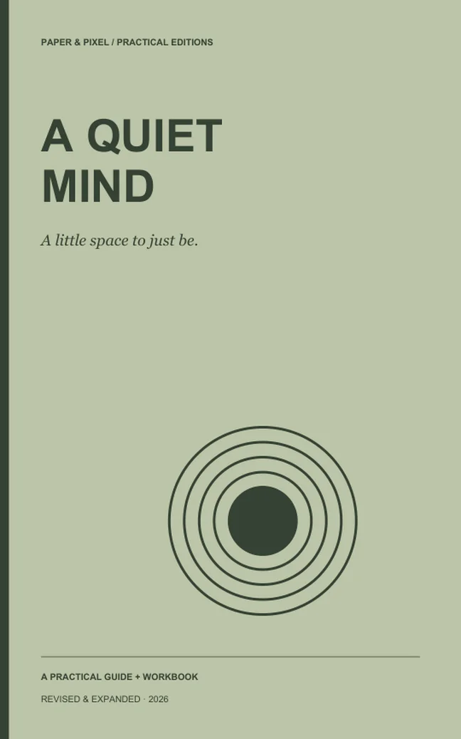 A Quiet Mind by Paper & Pixel — ebook cover